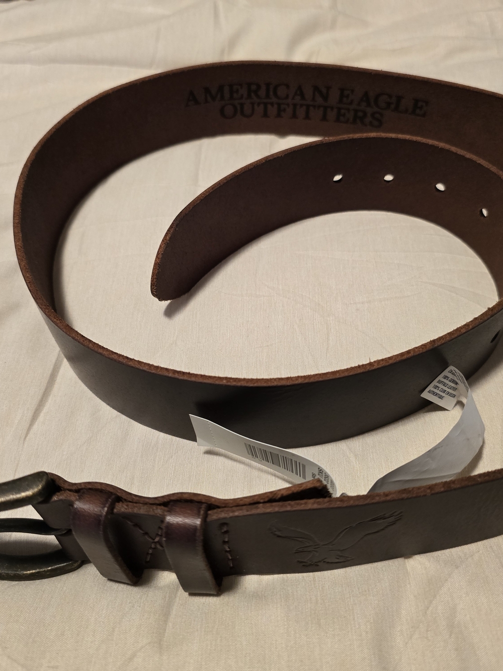 American Eagle Outfitters Men's Classic Brown Casual Leather Belt Size 40 NWT